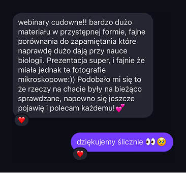 Opinia ucznia Biolcheck