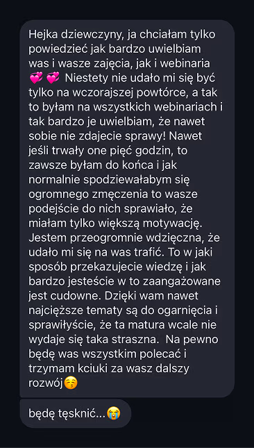 Opinia ucznia Biolcheck
