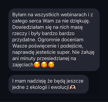 Opinia ucznia Biolcheck